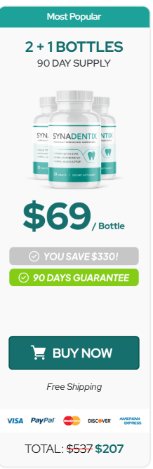 Synadentix buy now 3 bottles